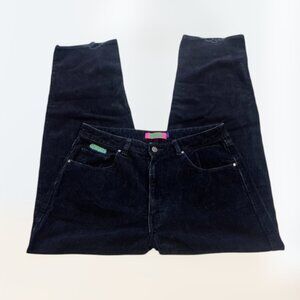 Y2k 2000s Skater Indie Empyre Black Corduroy Straight Leg Pants Jeans 12